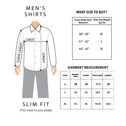 Generic Men's Cotton Slim Fit Casual Shirt (Material: Cotton, (Color:Grey)