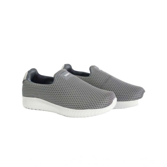Generic Men's Casual Synthetic Leather Pull On Shoes (Grey)